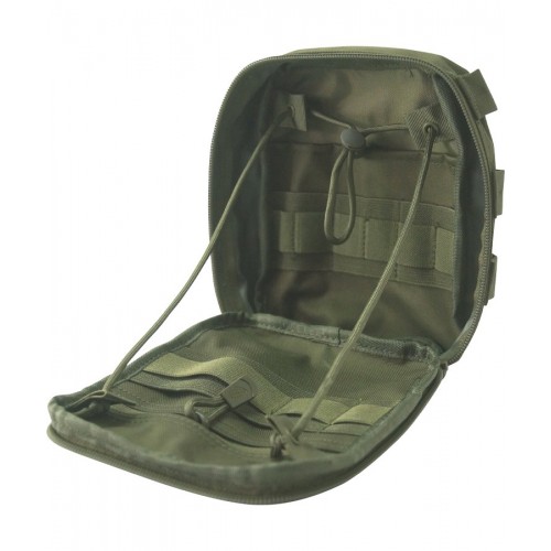 Kombat UK Frontier Admin Pouch (OD), The Kombat UK Frontier Admin Pouch – Olive Green is a compact yet highly functional organiser designed for outdoor enthusiasts, military users, and anyone who needs quick, reliable access to essential gear